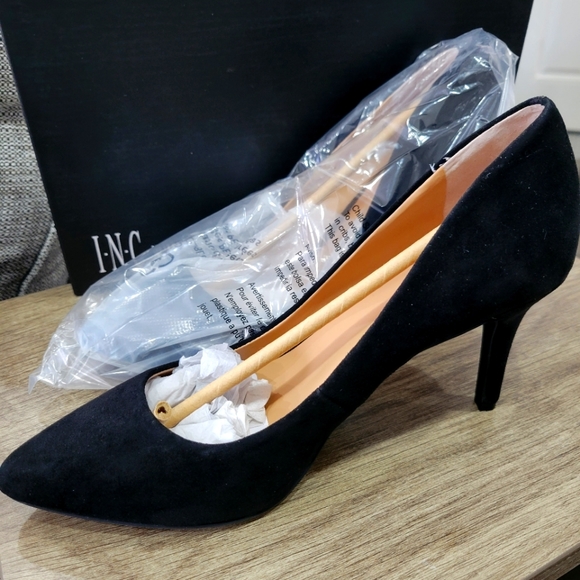 I.N.C Zitah black suede shoes - Picture 1 of 3